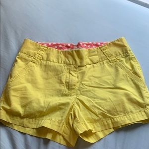 J. CREW YELLOW SHORTS